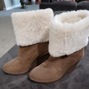 Coach wedge boots